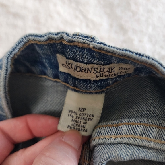 St. John's Bay Bootcut Jeans Size 12 Petite 12p boot cut small flare - Picture 10 of 10